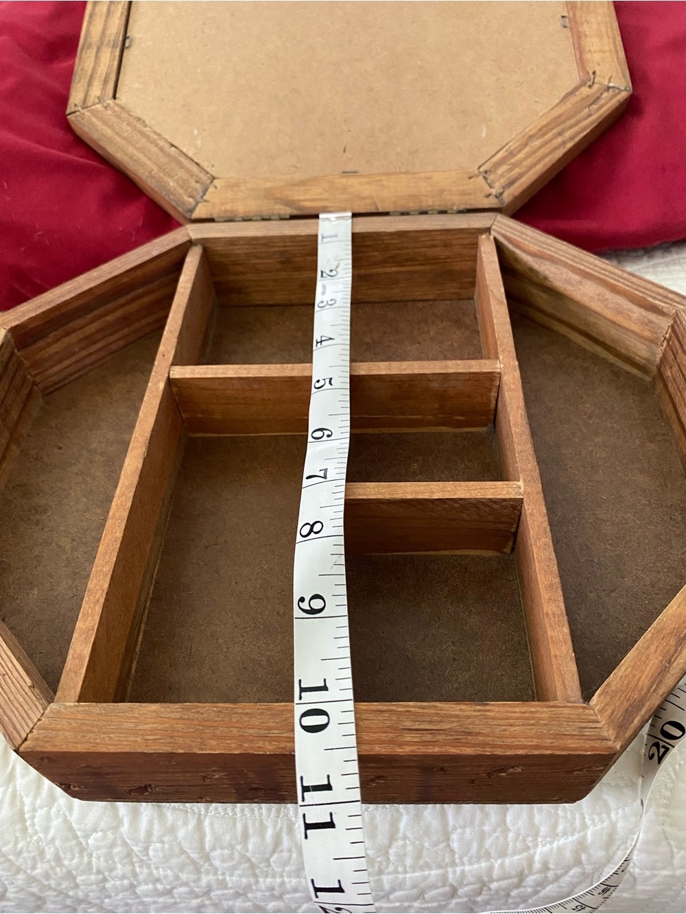 Vintage Wooden Box With Compartments
In Excellent Condition For The Age - Picture 14 of 14
